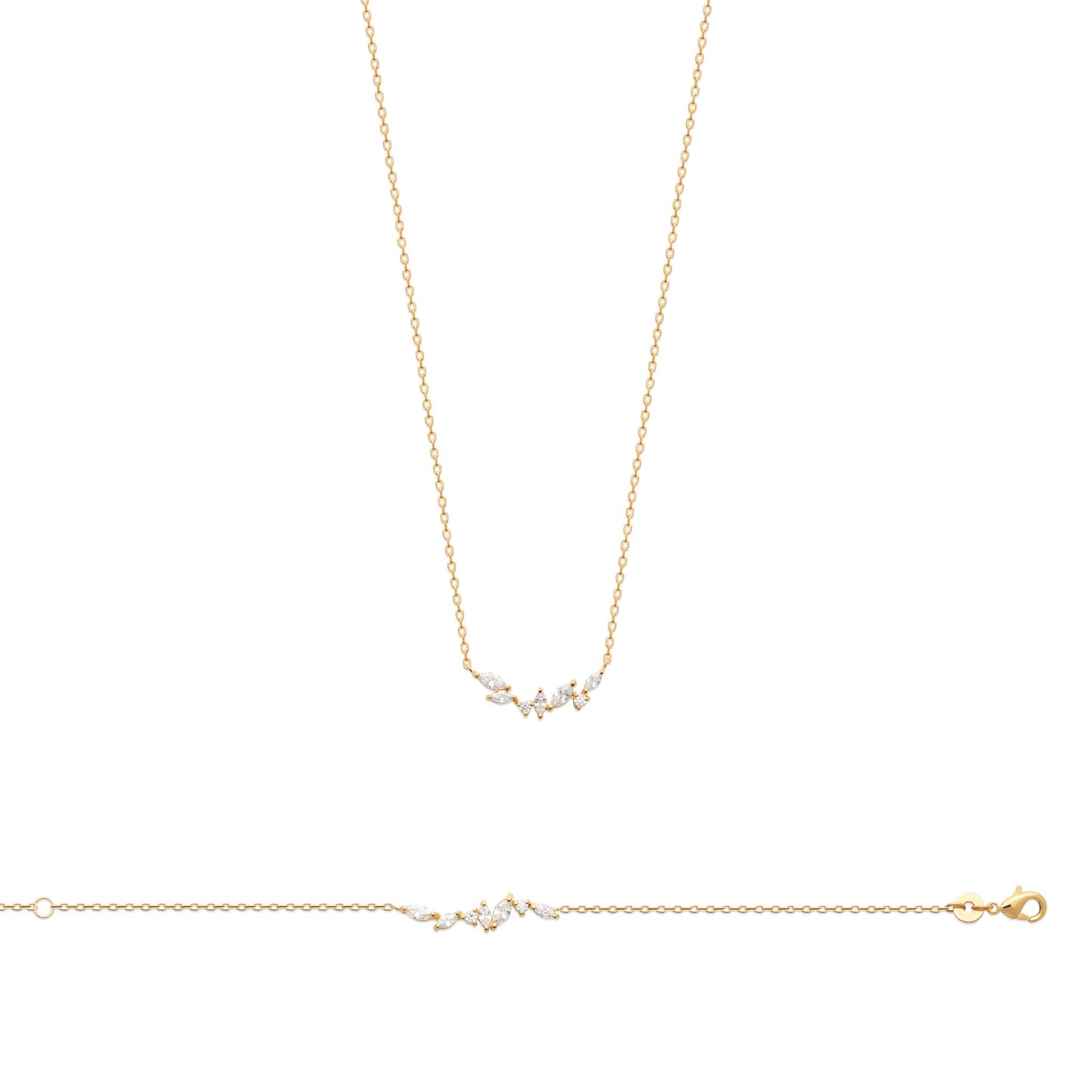 Collier - Pureté Lumineuse - Plaqué Or