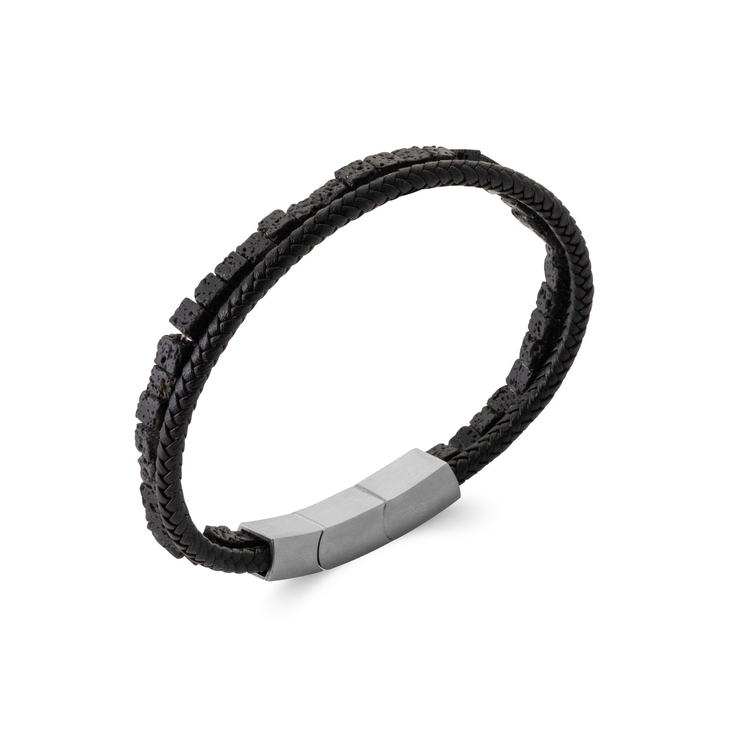 Bracelet Double - Pierre de Lave