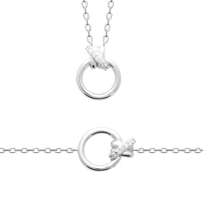 Collier - Cristal Scintillant - Argent Rhodié