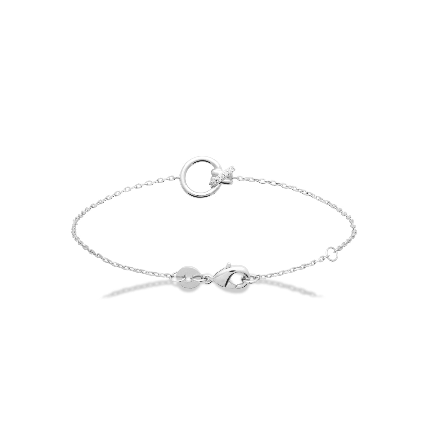 Bracelet - Cristal Scintillant - Argent Rhodié