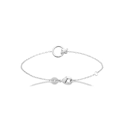 Bracelet - Cristal Scintillant - Argent Rhodié