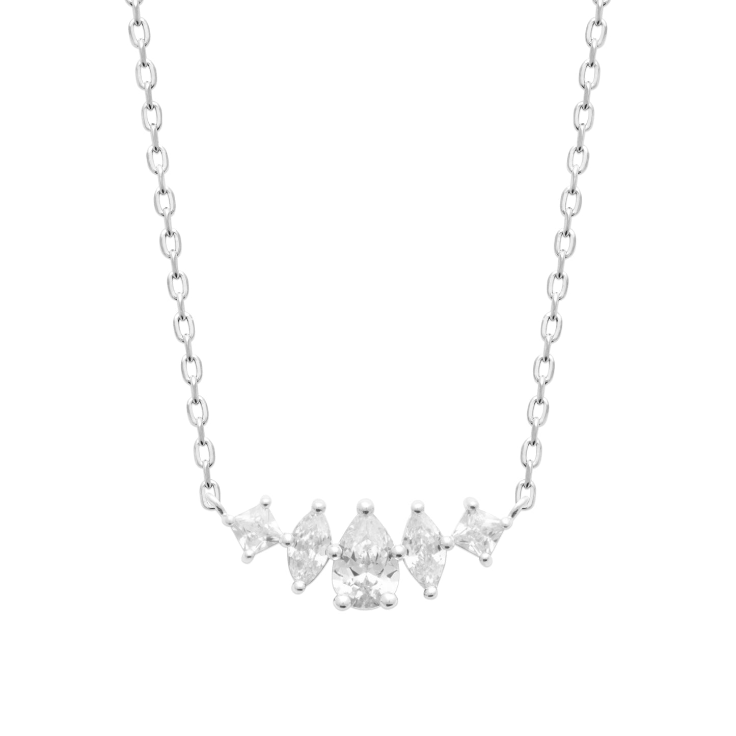 Collier - Éclat Céleste -  Argent Rhodié