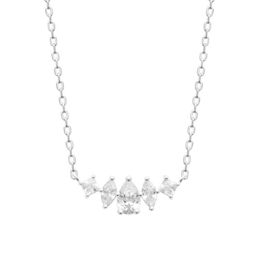 Collier - Éclat Céleste -  Argent Rhodié