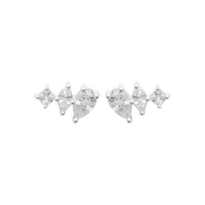 Boucles d'oreilles - Éclat Céleste - Argent Rhodié