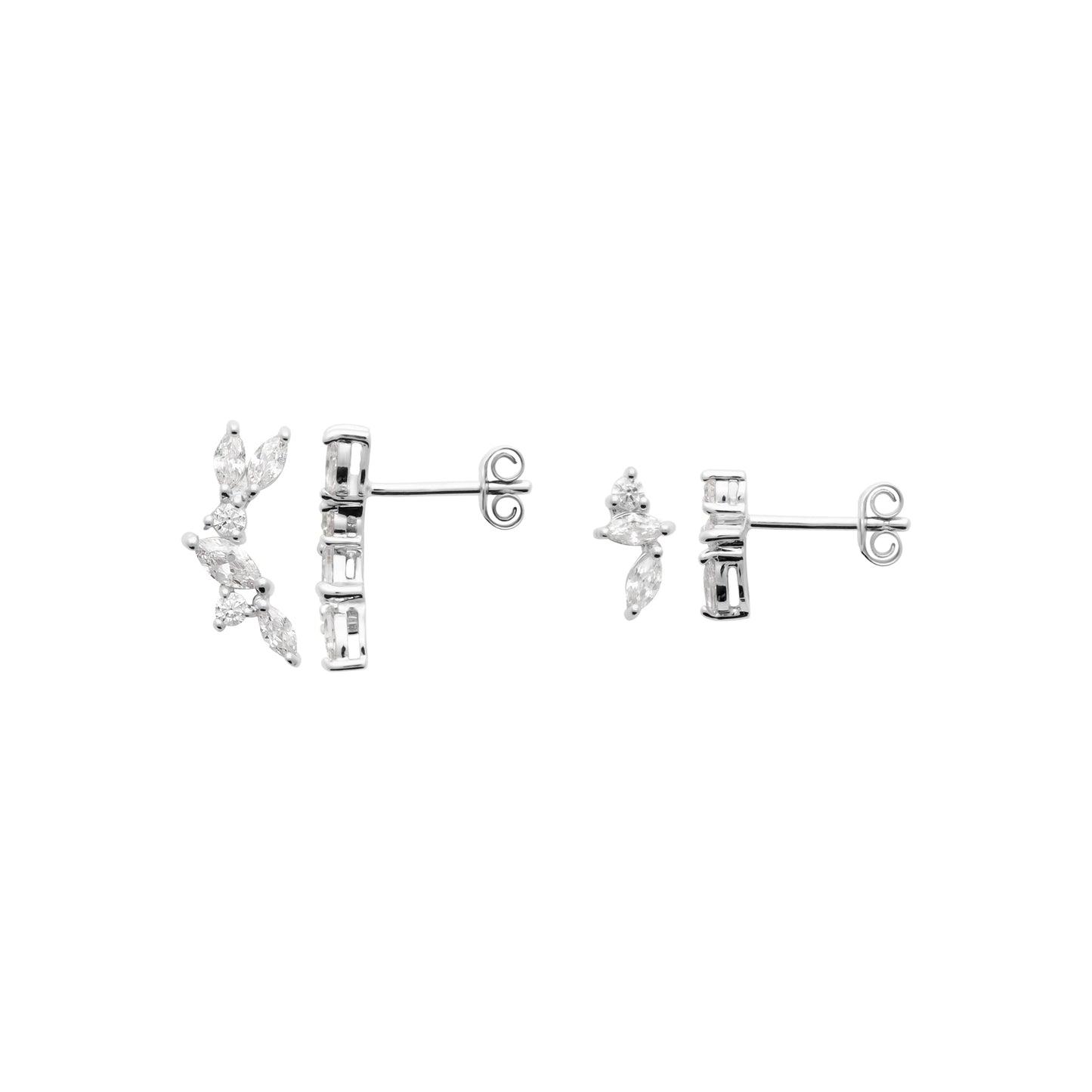 Boucles d'oreilles - Pureté Lumineuse - Argent Rhodié