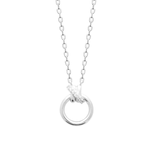 Collier - Cristal Scintillant - Argent Rhodié