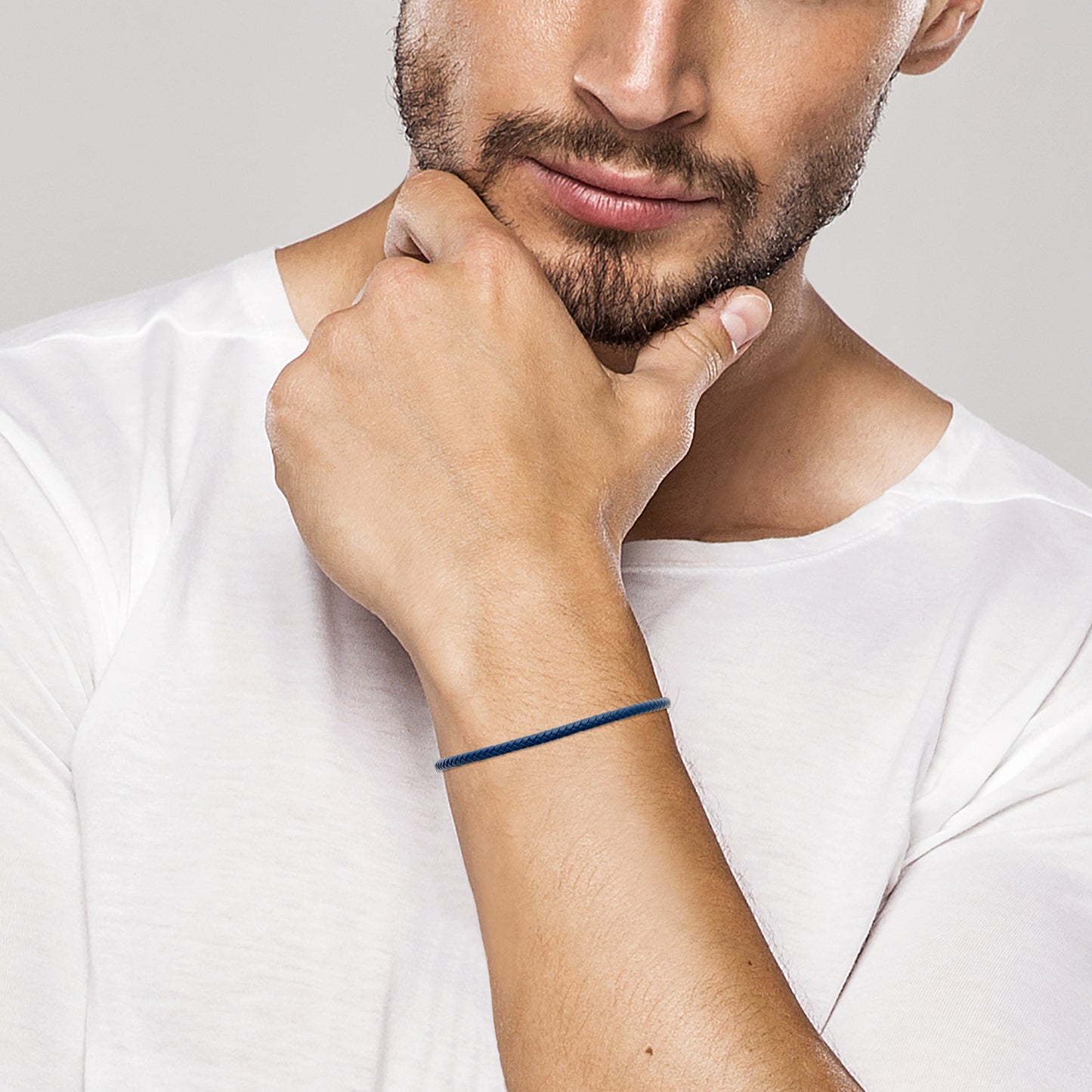 Bracelet Cuir - Bleu